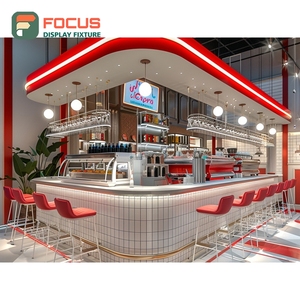 ชั้นวางสินค้ากาแฟขนาดใหญ่ สีวอลนัทดำ สำหรับแสดงสินค้าแบรนด์ดัง บริเวณร้านเบเกอรี่ คาเฟ่ - Product Image 6