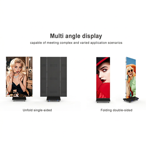 Pantalla LED Plegable de 3 Lados para Interiores, Póster LED P1.86 P2 P2.5, Pantalla LED Tri-Fold para Ferias Comerciales, Tiendas o Eventos - Product Image 3
