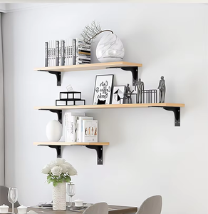 Soporte de pared para TV colgante de acero inoxidable Sunsbuild, soporte de metal en forma de L para montaje en pared, soporte para estantería de gabinete. - Product Image 2