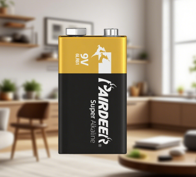 PAIRDEER Reasonable & Acceptable Price Factory Directly 500mAh 9volts 6LR61 Alkaline Dry Battery for Smoke Alarm Detectors