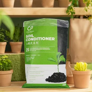Прямая Продажа с фабрики, Разлагаемый перерабатываемый индивидуальный логотип, полипропиленовый тканый мешок для упаковки почвы, 20 кг, органический мешок для упаковки удобрений