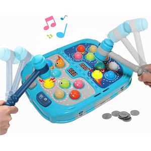 Juego de Martillo Multifuncional Crazy Whack-a-Mole, Juguetes con Puntuación, Modo de Batalla para 2 Jugadores, Juguetes Interactivos con Luz y Música para Niños - Product Image 4