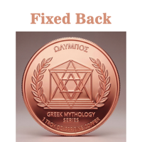 Pièce de monnaie en cuivre pur 999 de 1 oz, série Mythologie Grecque, emballage premium, boîte acrylique, édition collector en relief coloré, cadeau