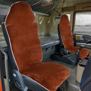 Housses de siège de camion en fausse fourrure, chaudes pour l'hiver, antidérapantes, universelles, pour sièges avant, pour Volvo, MAN, Scania, <span class=keywords><strong>Mercedes</strong></span>, DAF, robustes et luxueuses - Product Image 3