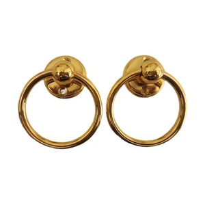<b>Gold</b> Ring <b>Cabinet</b> Handle Zinc Alloy 50mm 55mm 60mm 70mm Chinese Style Drawer Door Pull Furniture Hardware - Product Image 2
