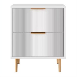 European Style 6 Drawer <b>Chest</b> Of Drawers White With Wood Legs <b>Storage</b> Bedroom Furniture - Product Image 4
