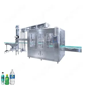 Máquina automática de llenado y tapado de botellas de PET para bebidas carbonatadas 3 en 1, Sprite, Soda, enjuague de botellas, | Hengyuan