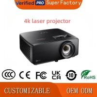 Projecteur vidéo DLP laser 4K Optoma UZ38X pour cinéma maison, 3D, 3800 lumens ANSI, enceintes intégrées, format compact