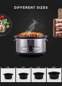 Cuisinières multifonctions programmables et mijoteuses de 3,5 L/4,5 L/6,5 L/8,0 L (6 quarts) avec réglage de la minuterie - Product Image 6