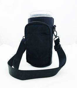 Refroidisseurs de bouteilles d'eau en néoprène isolé de haute qualité avec aimant puissant, sac de sport avec bandoulière 30oz/40oz - Product Image 4