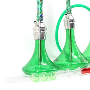 Cachimba de Acero Inoxidable a <span class=keywords><strong>Precio</strong></span> de Fábrica con Base de Diferentes Colores y Manguera de Resina con Anillo LED - Product Image 4