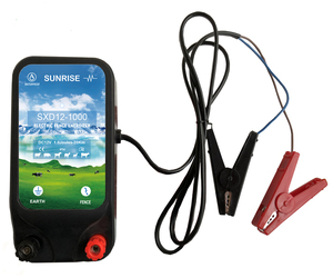 Électrificateurs <span class=keywords><strong>de</strong></span> clôture électrique super étanches 12V DC, portée 20KM, écologiques, pour usage en ranch, protection du bétail SUNRISE SXD12-1000 CE - Product Image 3