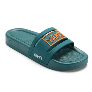 Henghao High Quality Anti Slippery Unique Foam Slides Custom Sandal Pu Gents Slipper Paint Slippers Affordable Easy Wear Slipper