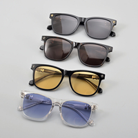 Monture de lunettes de soleil rétro personnalisée en acétate pour hommes et femmes, lunettes de soleil carrées vintage en métal moulé et gravé, lunettes de luxe polarisées