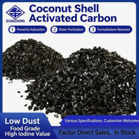 Charbon actif personnalisé en coque de noix de coco pour le traitement des eaux, produits chimiques, certifié ISO 9001, origine CN/SHX