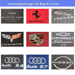 Housse de voiture extensible respirante en polyester Spandex pour Porsche Macan Bâche de protection intérieure anti-poussière en velours - Product Image 3