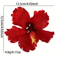 Nouvelle Pince à Cheveux Hawaïenne en Forme de Fleur d'Hibiscus Artificielle, Idéale pour Mariages et Plages Hawaïennes