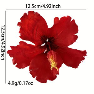Nouvelle Pince à <span class=keywords><strong>Cheveux</strong></span> Hawaïenne en Forme de Fleur d'Hibiscus Artificielle, Idéale pour Mariages et Plages Hawaïennes - Product Image 5