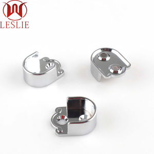 Leslie Wardrobe Clothes Rod Flange Seat Zinc Alloy <b>Wall</b> Mount Non-Detachable YT-2516 YT-1916 - Product Image 1