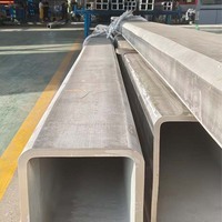 Tubo Cuadrado de Acero Inoxidable de Grado de Ingeniería, Gran Tamaño, 150x150, Sección de Pared Gruesa para Soportes o Estructuras de Equipos