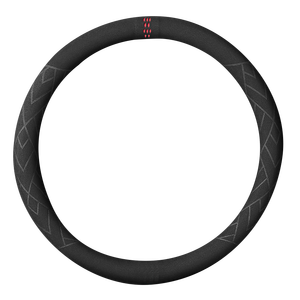 Funda de Volante de Cuero Sintético Flexible con Diseño Geométrico de 4 Brazos, Universal, Antideslizante, Accesorio para Auto - Product Image 1