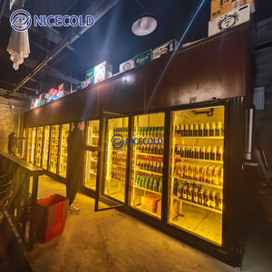 Chambre froide vitrée transparente pour présentation de bières et congélateur pour supermarchés et fleuristes - Product Image 3