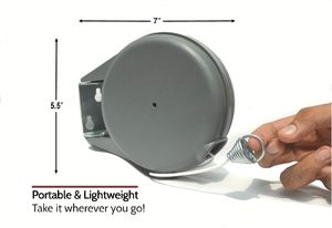 Retractable Clothesline - Portable Heavy Duty <strong>Indoor</strong> and Outdoor <strong>Washing</strong> <strong>Line</strong> - 40 Feet PVC Retracting Clothes <strong>Line</strong> with Wall - Product Image 3