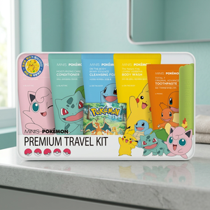 Set de Artículos de Aseo de Viaje para Niños Pokemoned LG, Cepillo de Dientes, Pasta Dental, Champú, Gel de Ducha, Kit de Higiene Portátil, Distribuidor - Product Image 2