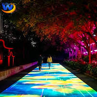 Équipement publicitaire extérieur/intérieur en gros, projecteur de sol interactif laser étanche, projection immersive 3D holographique