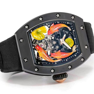 <span class=keywords><strong>Relojes</strong></span> de Lujo para <span class=keywords><strong>Hombre</strong></span>, Estilo RMS10, Reloj Mecánico Manual con Tourbillon y Pez Koi 3D, Reloj de Pulsera Deportivo Artístico con Grabado en Oro Rosa de 18K - Product Image 2