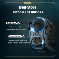 Lampe torche tactique multifonction P27iX à un bouton, ultra-lumineuse, pour la défense personnelle et les patrouilles
