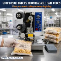 Machine de codage semi-automatique HP-241B pour l'emballage alimentaire, des boissons et pharmaceutique, date d'expiration, numéro de lot, codeur à chaud OEM