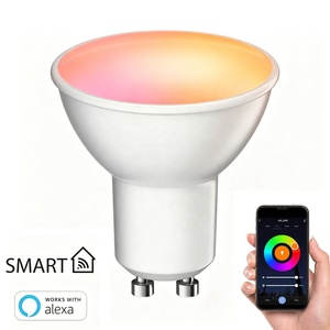 Bombilla LED RGB CCT <span class=keywords><strong>GU10</strong></span> Tuya Wifi, 5W, <span class=keywords><strong>Smart</strong></span> <span class=keywords><strong>Life</strong></span>, AC85V-265V, Control por Voz, Luz LED Regulable, Foco - Product Image 1