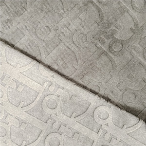 Siêu Mềm Burnout Vải 95% Polyester 5% Spandex Siêu Mềm Nhung Boneded Vải Cho Hàng May Mặc - Product Image 6