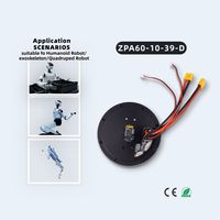 Actionneur de joint de robot à moteur CC sans balais 48V avec double encodeur pour robot humanoïde de service, exosquelette, robot collaboratif IA |   ZBDynamiX