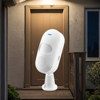 Otomatisasi Rumah Pintar Portabel Kontrol Aplikasi Tuya Daya Ganda WiFi Anti Maling Sensor Gerak PIR Bahan ABS Alarm Suara PST-CT20W