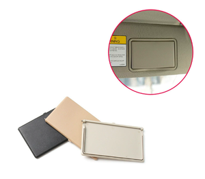 Pour citroën C5 pour <span class=keywords><strong>Peugeot</strong></span> 4008 <span class=keywords><strong>5008</strong></span> Auto intérieur miroir de courtoisie pare-soleil rabat couverture nouvel état 133*74MM voiture maquillage miroir - Product Image 1