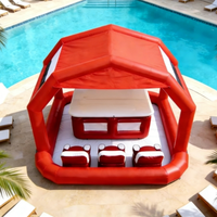 Plateforme de bar de piscine gonflable portable, écologique, en PVC imperméable, taille personnalisable, pour enfants, adultes, fêtes et événements