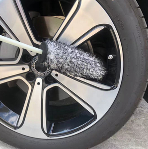 Spazzola per lavaggio <span class=keywords><strong>auto</strong></span> spazzola per ruote Premium in microfibra manico antiscivolo ruote facili da pulire <span class=keywords><strong>cerchi</strong></span> per pneumatici spazzola per dettagli - Product Image 2