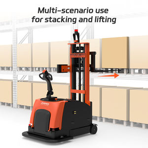 Carretilla elevadora Reeman, apilador eléctrico de paletas, carretilla elevadora de 600kg con sistema Agv, batería de litio opcional, fábrica/almacén/logística - Product Image 3