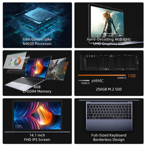 โน้ตบุ๊ค HeroBook Pro 8+256GB โปรเซสเซอร์ N40420 หน้าจอ 14.1 นิ้ว FHD LPDDR4 ระบบปฏิบัติการ Windows 11 ชาร์จเร็ว 24W แท่นชาร์จ Herobook - Product Image 4