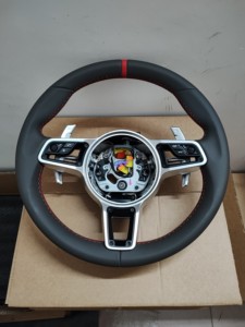 Pour Porsche <span class=keywords><strong>911</strong></span> 997 Carrera S 4 4S Turbo GT2 RS Gts Speedster <span class=keywords><strong>Sport</strong></span> <span class=keywords><strong>Classic</strong></span> 2004 à 2012 Volant en cuir - Product Image 5