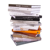Best-seller OEM Livre de décoration personnalisé de luxe moderne et léger Livre de décoration couverture rigide page couleur
