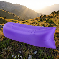 Canapé-lit gonflable portable 2026 en polyester 210T imperméable, design moderne en forme de momie, gonflage rapide pour le camping
