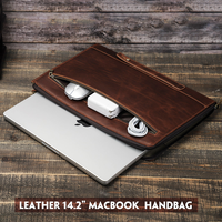 Sacoche pour ordinateur portable en cuir véritable Lumeaux, porte-documents pour homme avec poignée, compatible avec les ordinateurs portables de 14 pouces, fournisseur OEM/ODM, vente en gros