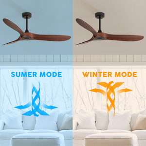Ventilador de Techo con Soporte Negro, Diseño Moderno para Sala de Estar, Dormitorio, Decoración del Hogar, Ahorro de Energía, Funcionamiento Silencioso, 3 Aspas - Product Image 4
