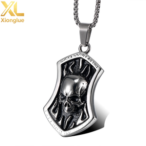 Factory Prices Custom Pendant Punk Style <b>Titanium</b> Steel Pendant Overbearing Men's Goth Style <b>Necklace</b> - Product Image 3