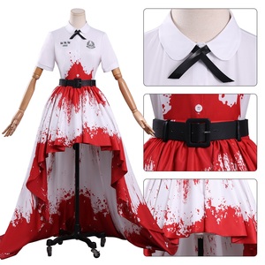 Costume de cosplay Nanno Red White Gradient Dress de la série Girl From Nowhere, tenue de cosplay d'anime et de drama thaïlandais pour femmes, vente en gros - Product Image 2