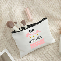 Mon sac de maquillage à motifs imprimés « Ma grand-mère est la plus belle », sac de rangement de voyage pour articles de toilette, organisateur à fermeture éclair pour cadeaux de fête
