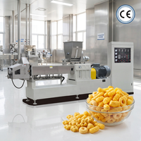 Ligne de production d'extrusion automatique industrielle à double vis pour céréales soufflées, maïs, riz, quinoa et snacks, capacité 100 kg/h